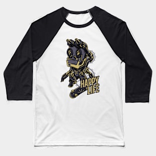 Steampunk Robot Baseball T-Shirt